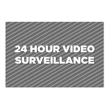 CGSignLab | מעקב וידאו 24 שעות -פניות אפור נצמד חלון | 36 x24